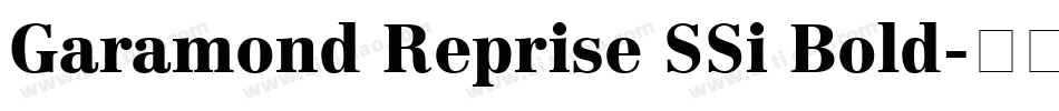 Garamond Reprise SSi Bold字体转换